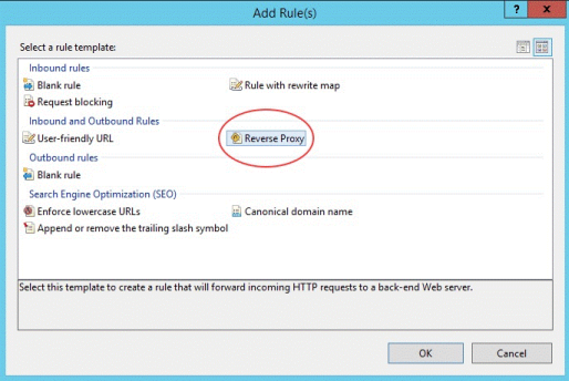 reverse proxy rule